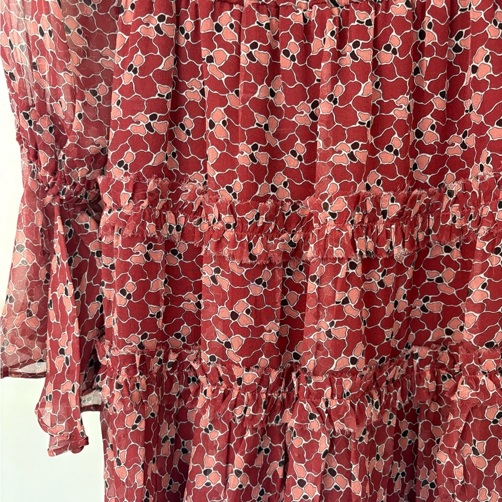 Alexis Silk Floral Mini Ruffle Dress - Picture 4 of 7